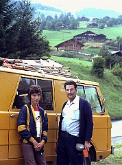 1975 kim 005  1975 Joaquim Suñol con su padre Jaime Suñol Blanchart : puch, jeep, joaquim suñol, jaume suñol blanchart